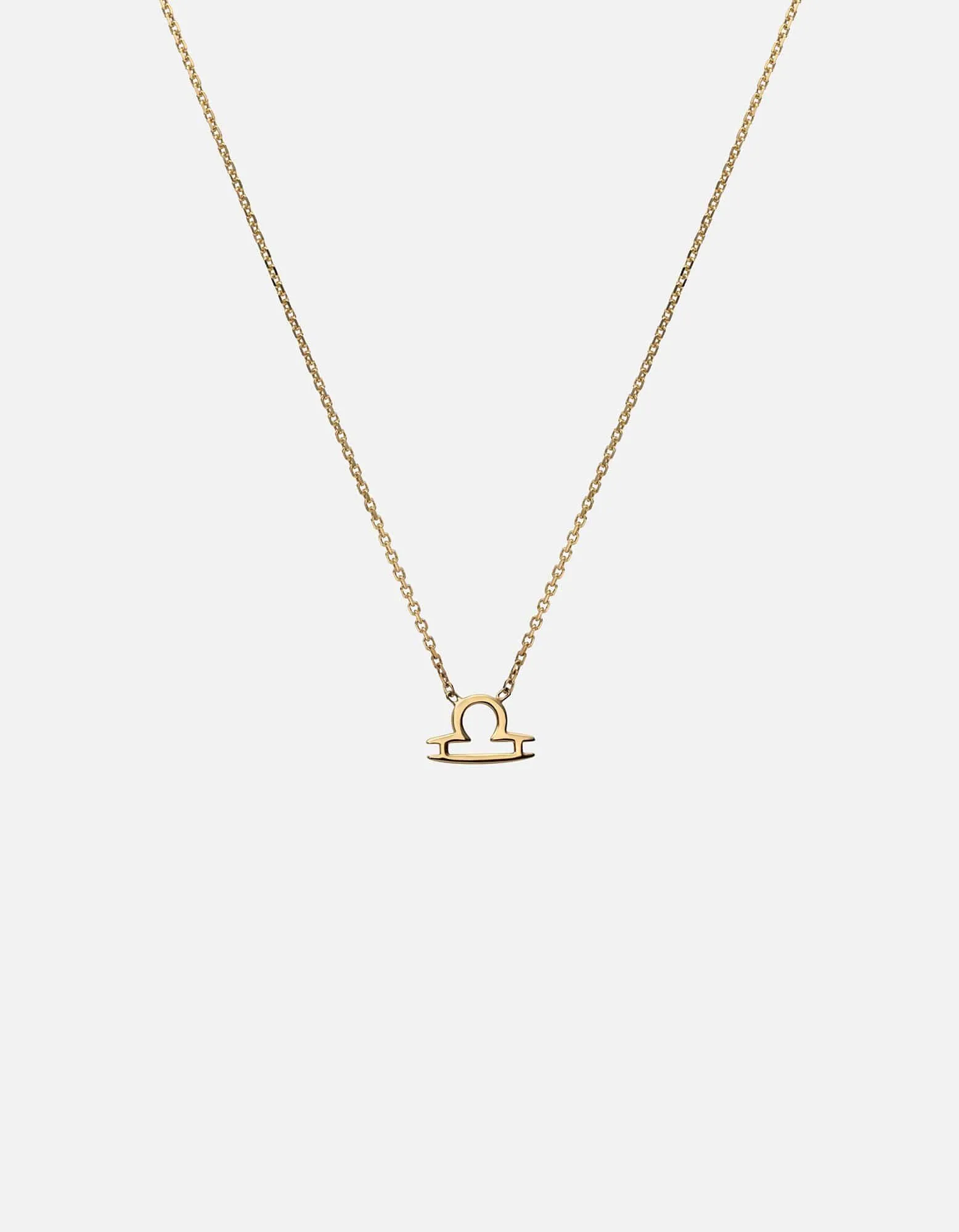 Libra Astro Pendant Necklace, 14k Gold