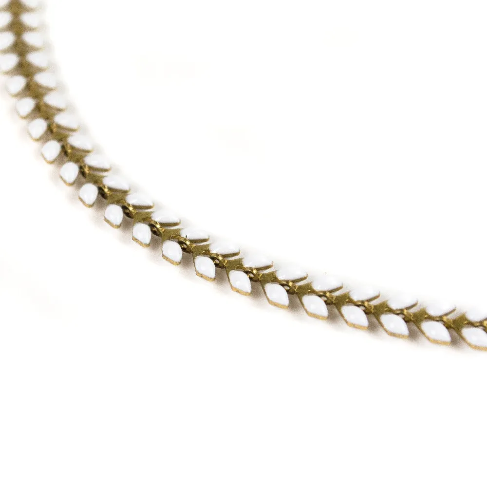 LIMITED RELEASE - White Fishtail Necklace