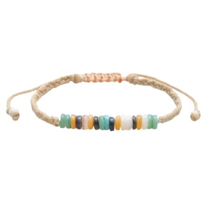 Lotus and Luna Braided Puka Bracelet - Molly