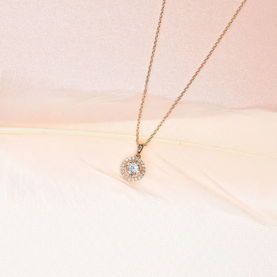 Majestic Pendant with Halo