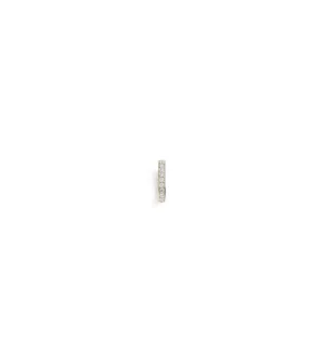 Medium Pave Oval Annex Link White Gold