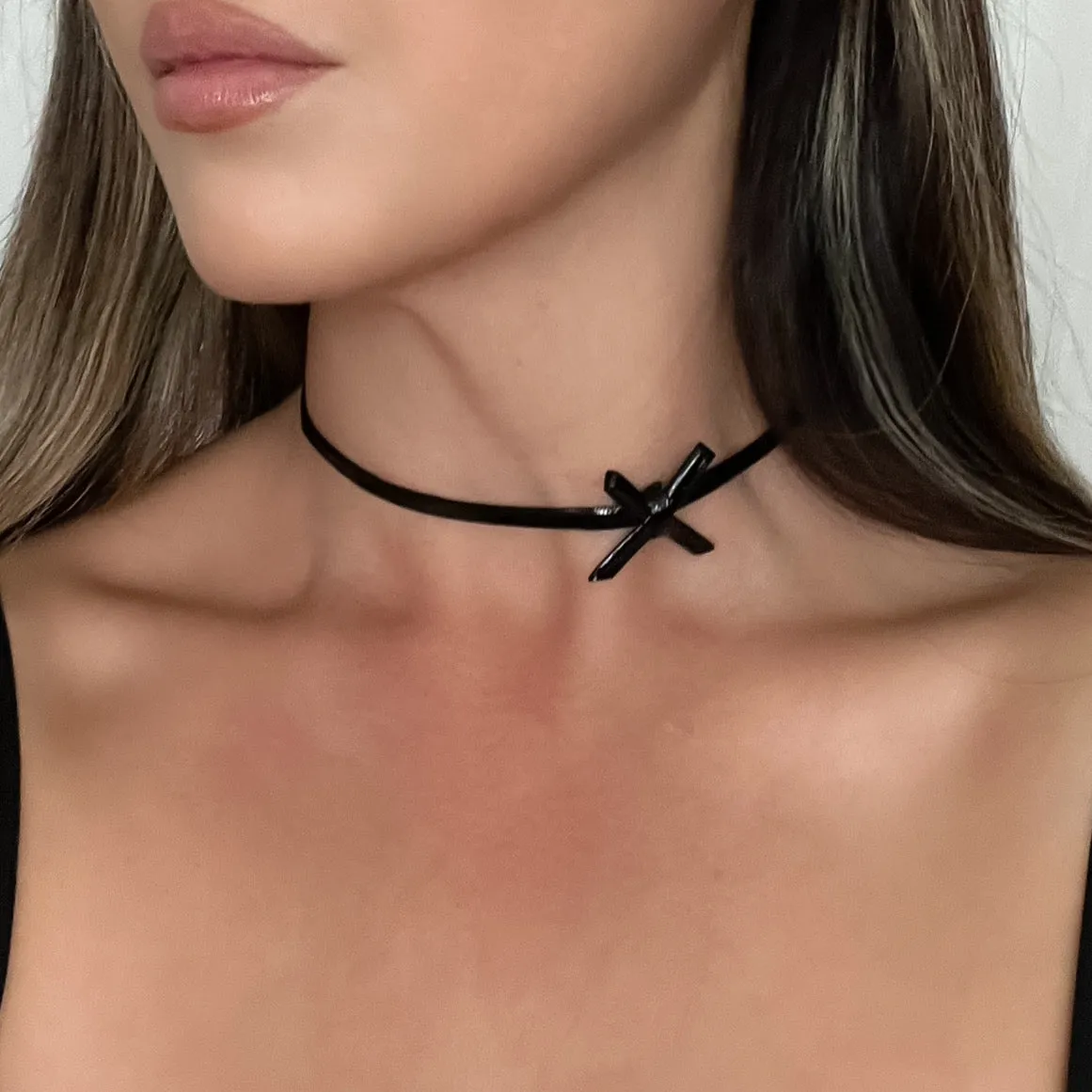 Midnight X Ribbon Choker