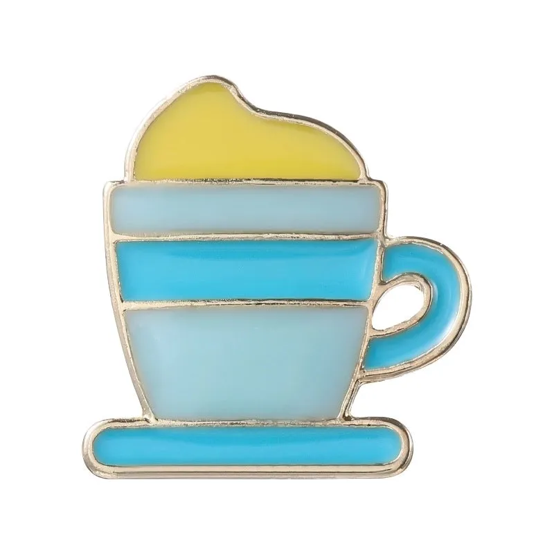 Modern Style Pin Cup Alloy Enamel Plating Unisex Brooches