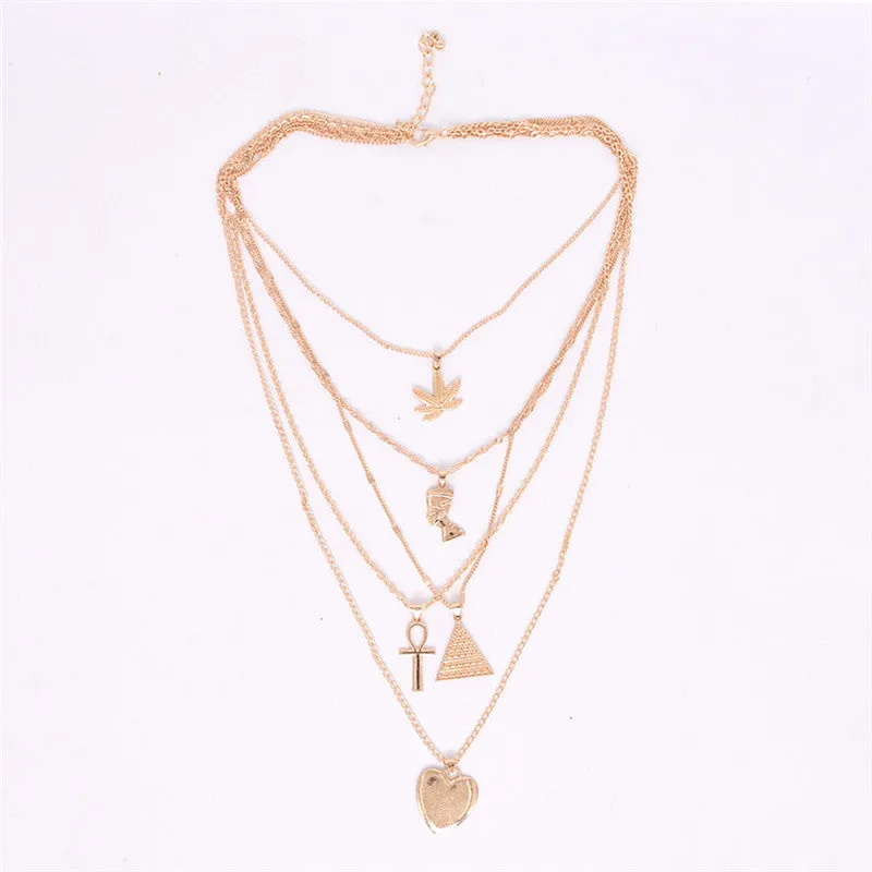 Nairobi Multi Layer Pendant Necklaces