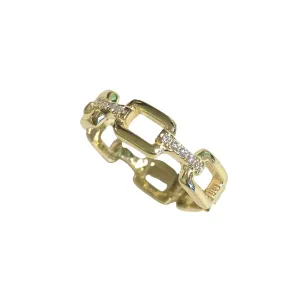 Noelia Wide Chain Link Ring