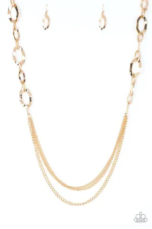 Paparazzi Necklace ~ Street Beat - Gold