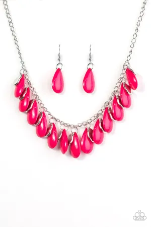 Paparazzi Necklace ~ Tropical Storm - Pink