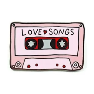 Pre Order:  Love Songs Cassette Tape Pin