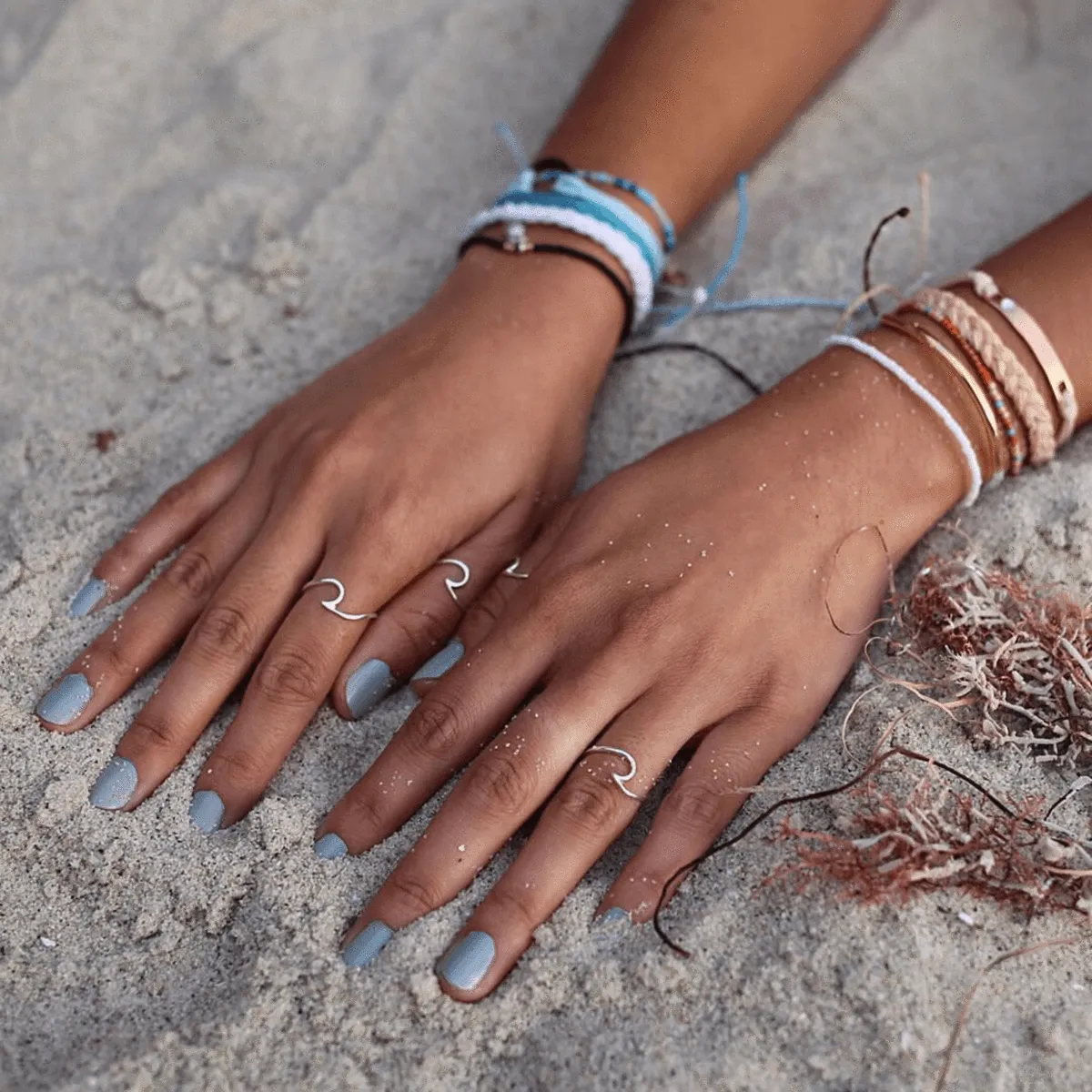 Pura Vida Wave Ring ~ Silver