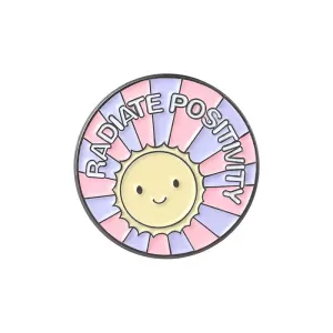 Radiate Positivity Brooch Enamel Pin