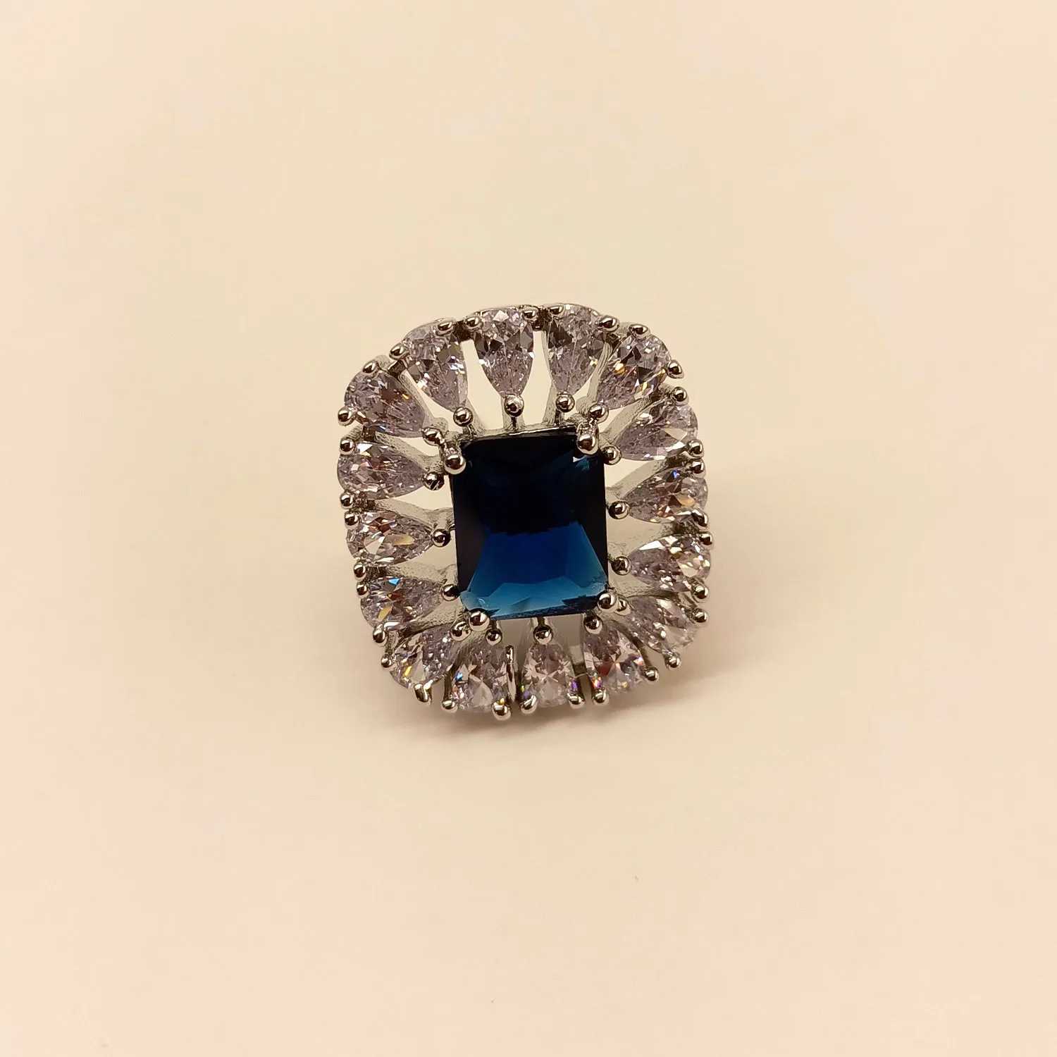 Rajlaxmi American Diamond Blue Sapphire Tops