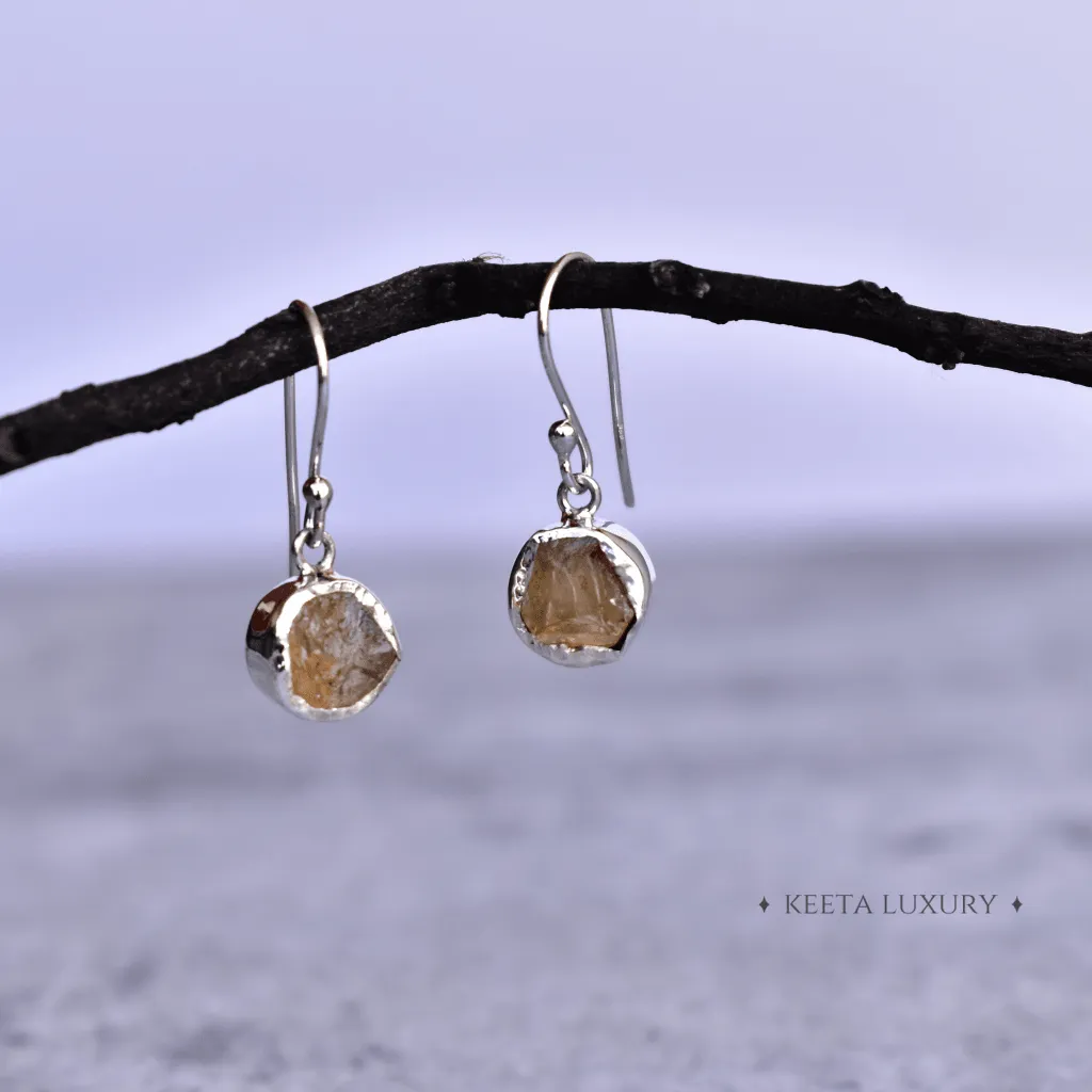 Rawnetic - Citrine Earrings