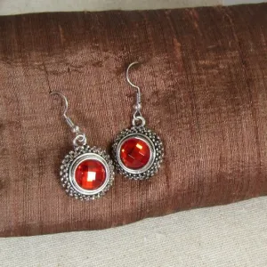 Red Crystal Earring