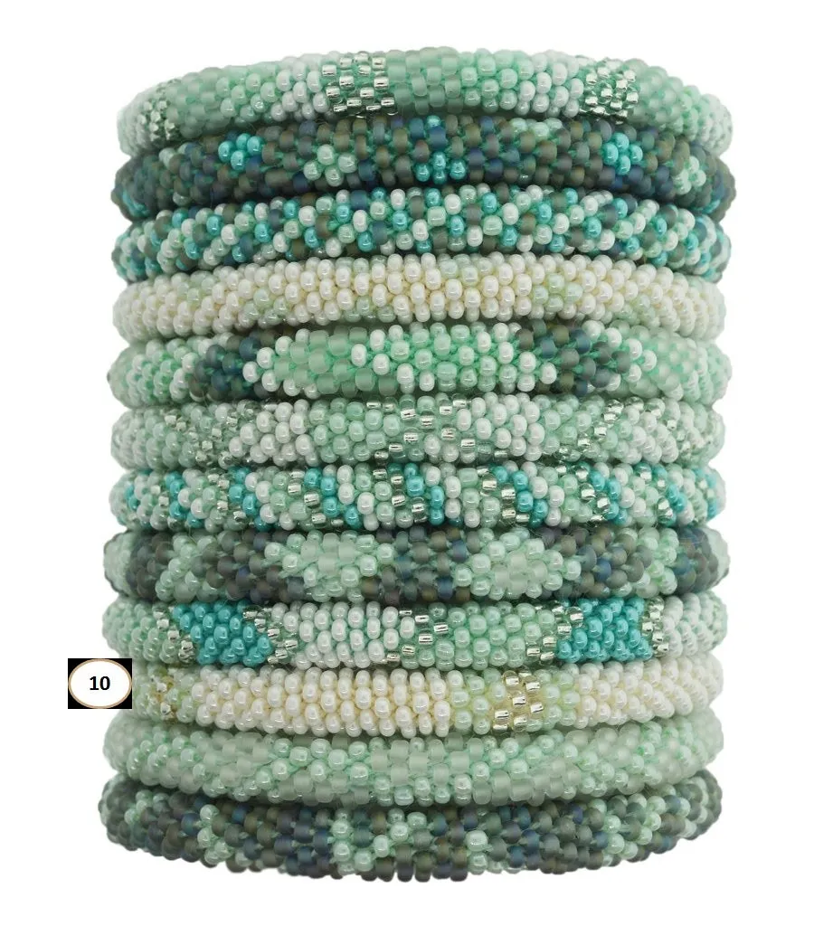 Roll-On Beaded Bracelets - Sea Glass