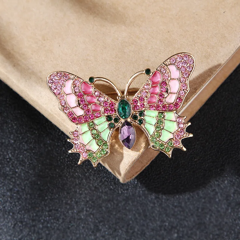 SB323 - Enamel Butterfly Brooch