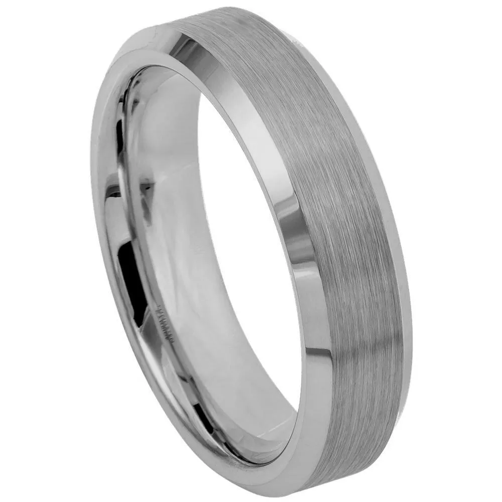 Scratch Free Tungsten Carbide Ring - 4mm, 6mm, 8mm  or 10MM Width