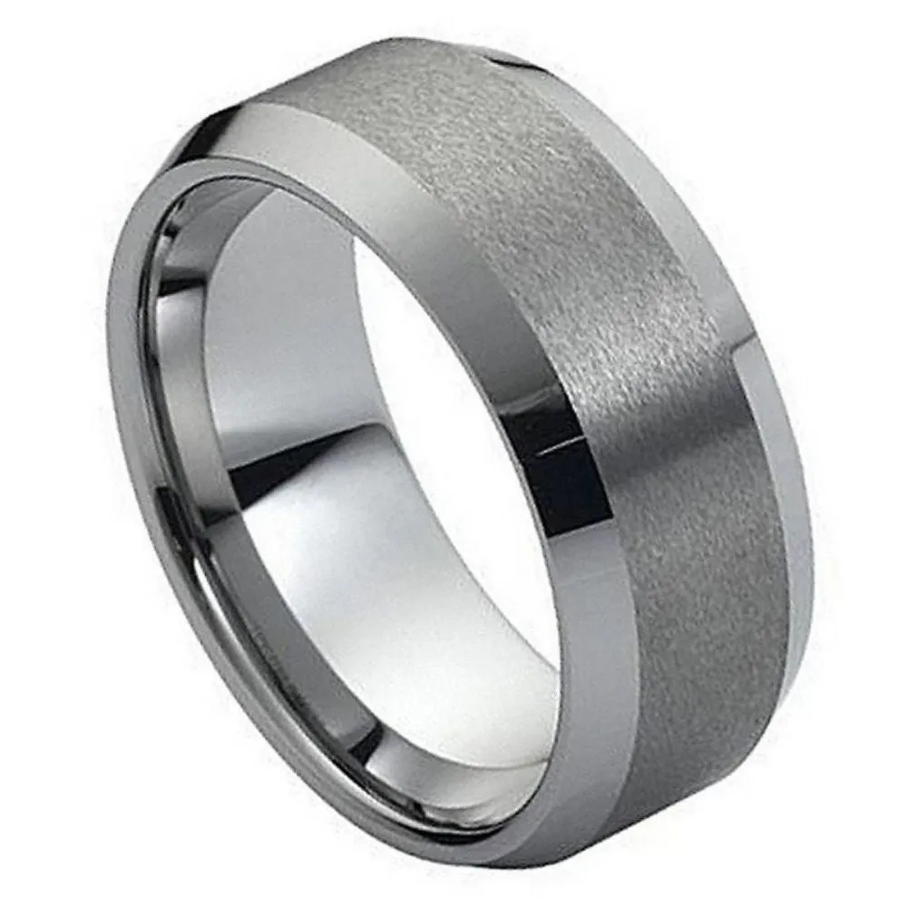 Scratch Free Tungsten Carbide Ring - 4mm, 6mm, 8mm or 10mm Width