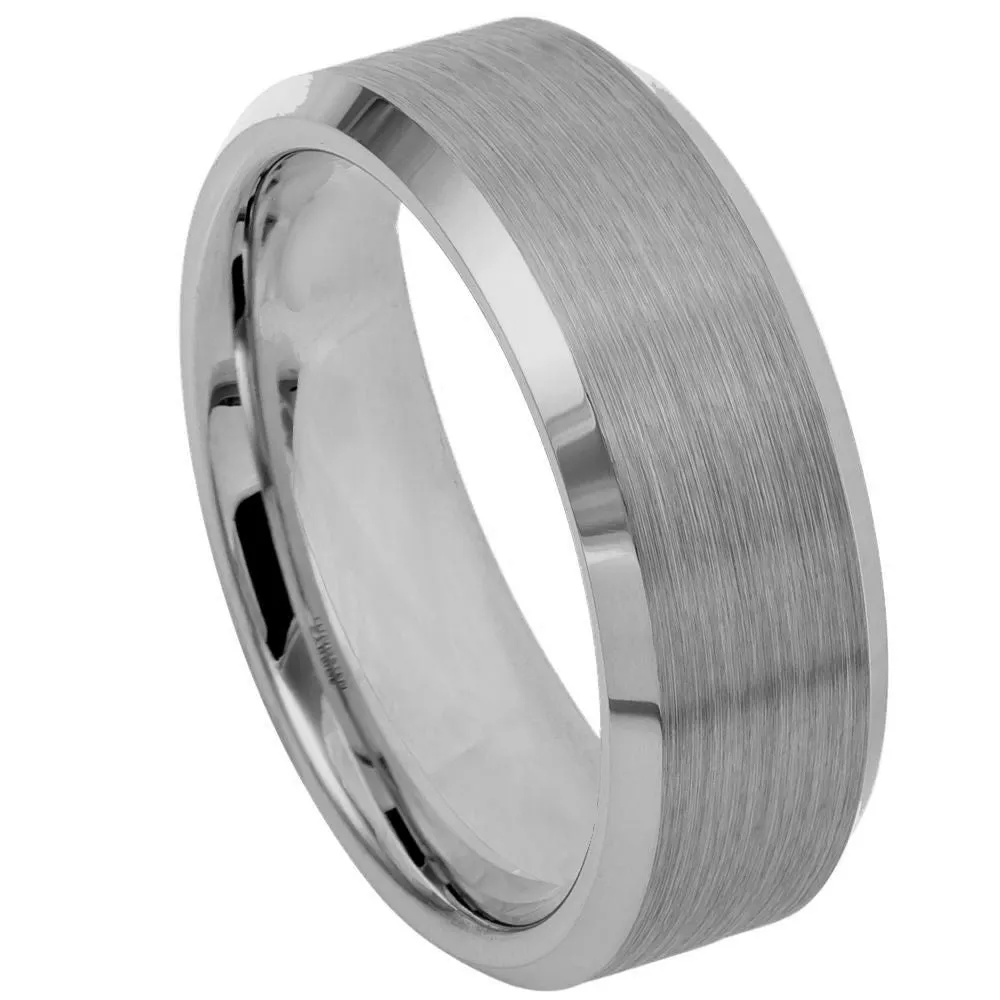 Scratch Free Tungsten Carbide Ring - 4mm, 6mm, 8mm or 10mm Width