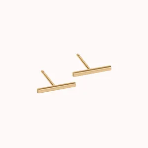 Short Bar Stud Earrings