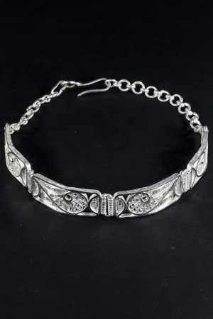 Silver Linings "Paisley" Silver Filigree Handmade Bracelet