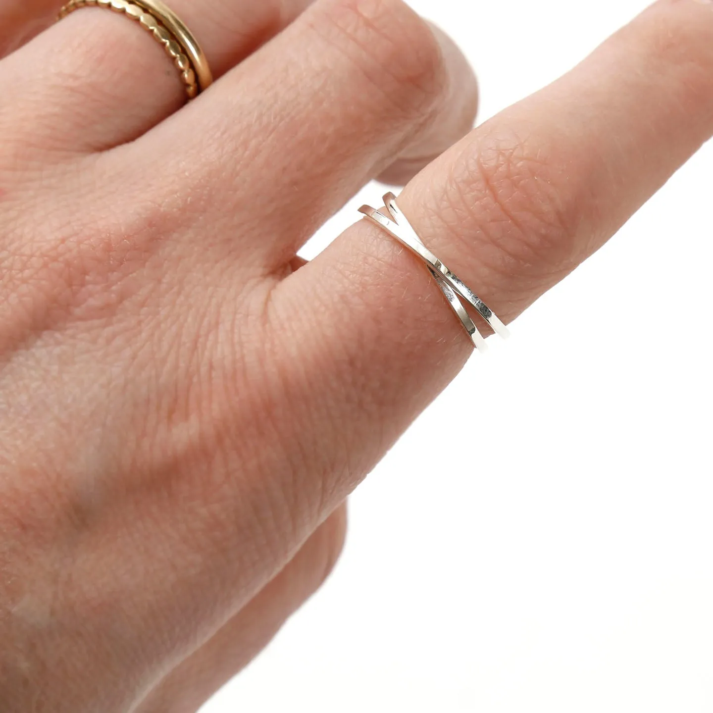 Simple Twist Sterling Ring