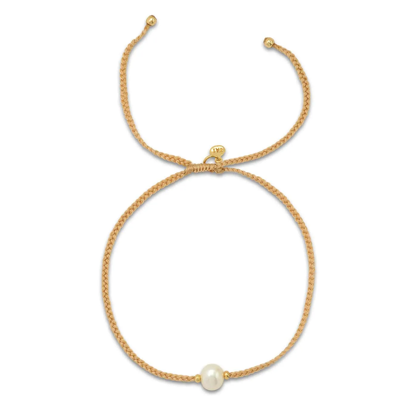 Single Pearl Pull-Tie Bracelet