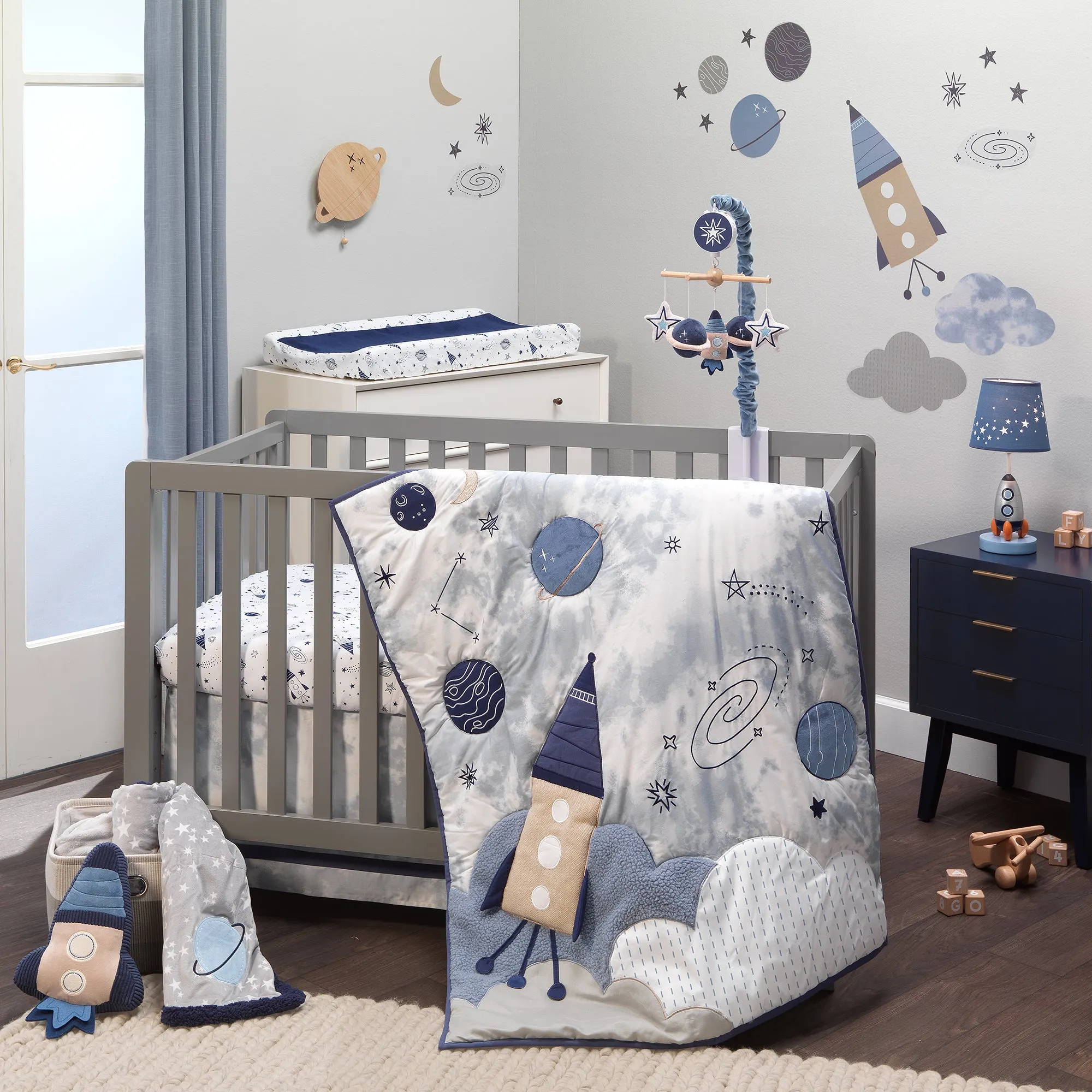 Sky Rocket Musical Baby Crib Mobile