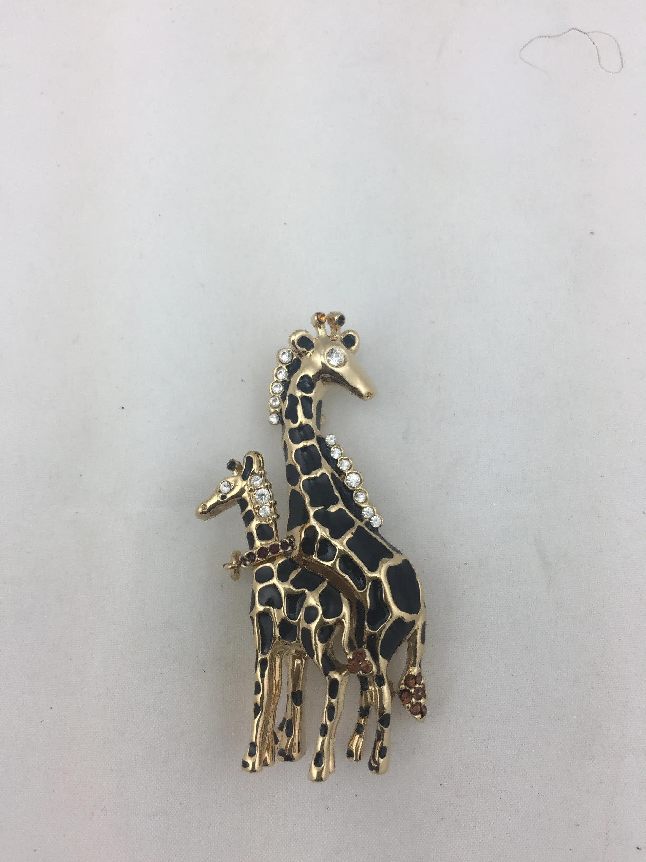 St. John Mother Giraffe and Baby Giraffe Brooch!