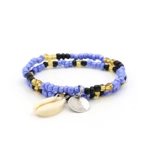 Starry Night Cowrie Shell Bracelet Set