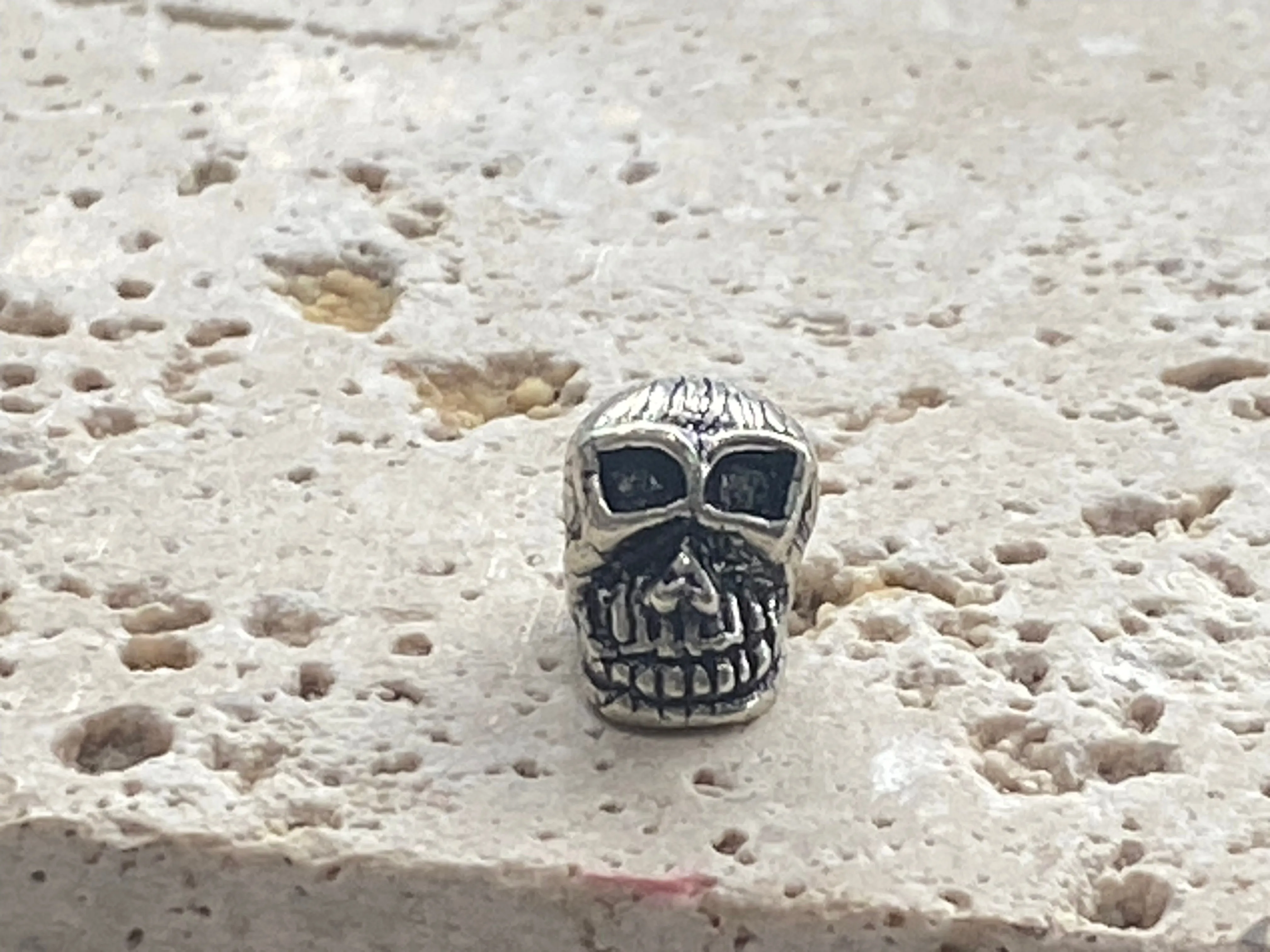 Sterling Silver Skull Pendant or Charm