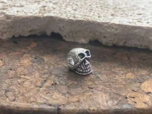 Sterling Silver Skull Pendant or Charm