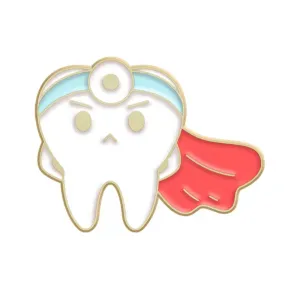 Super Tooth Dentist Brooch Enamel Pin