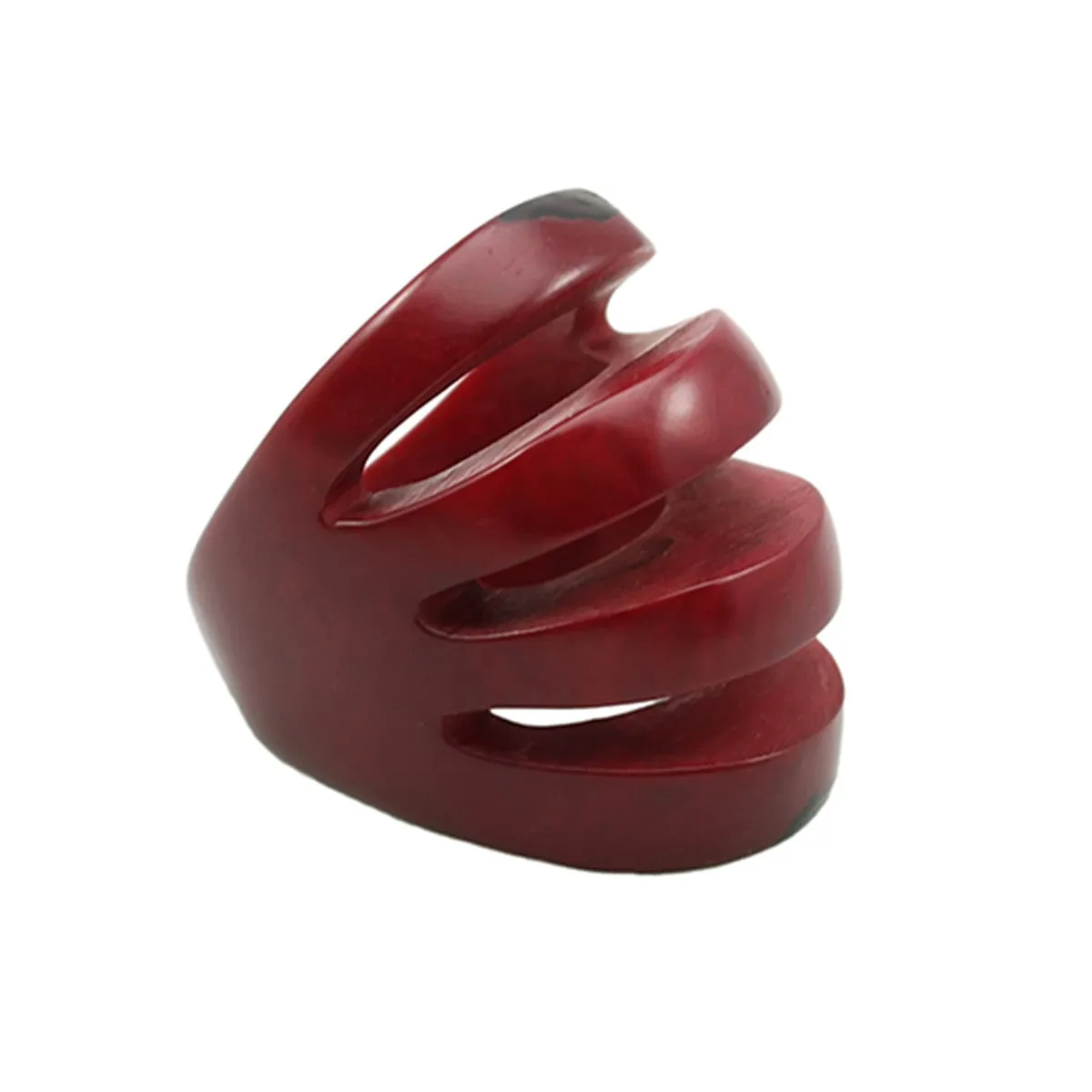 Sydney Statement Vegetable Ivory Ring in Red