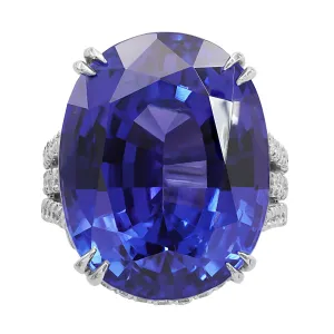 Tanzanite and Diamond Ring