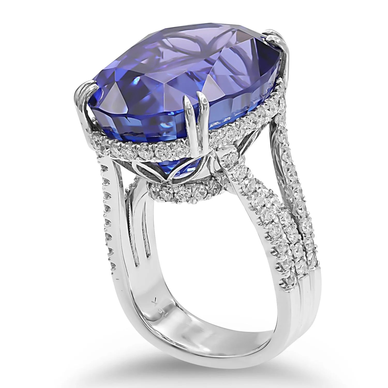 Tanzanite and Diamond Ring