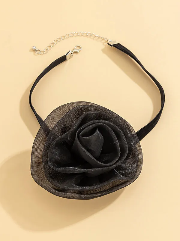 Three-Dimensional Flower Necklaces Accessories