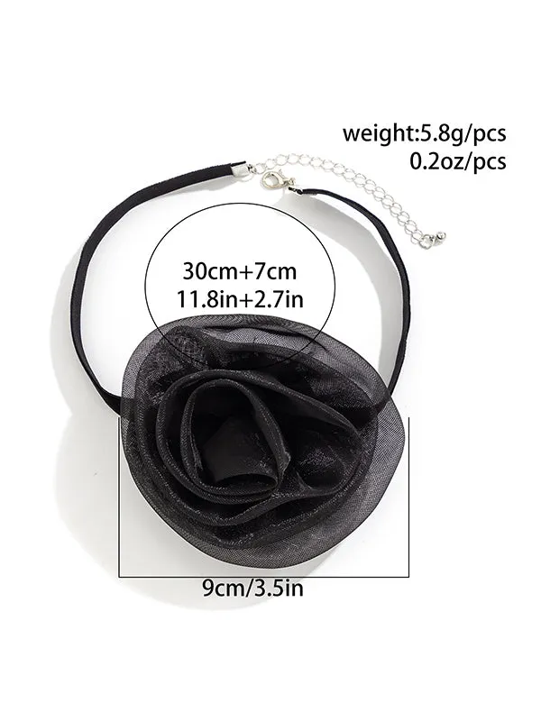 Three-Dimensional Flower Necklaces Accessories