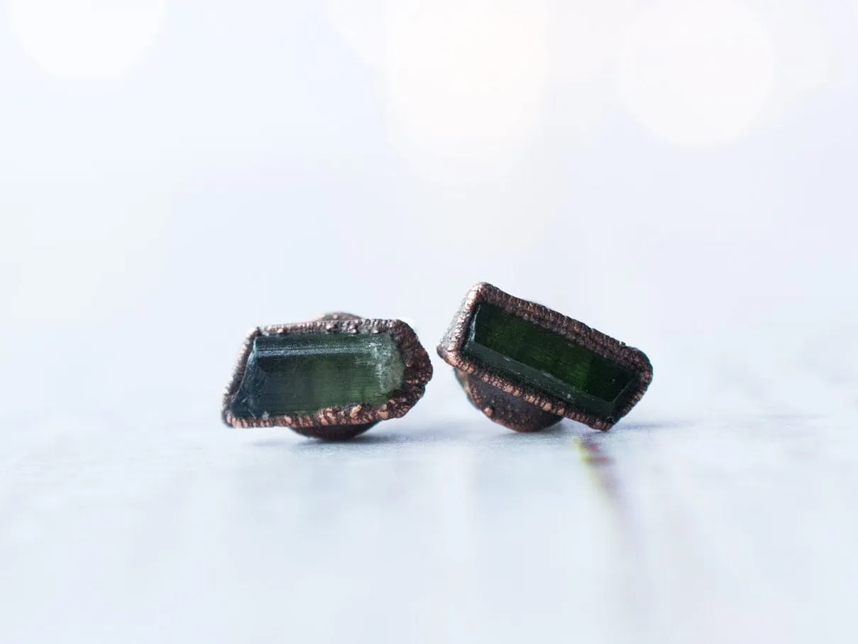 Tourmaline earrings | Stud earrings