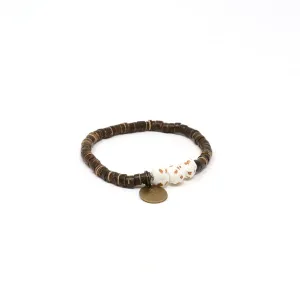 White Coconut Pipeline Bracelet