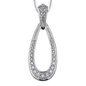 White Gold and Diamond Pendant