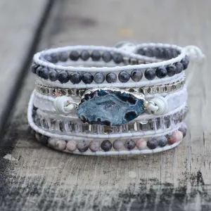 White Labradorite Bracelet