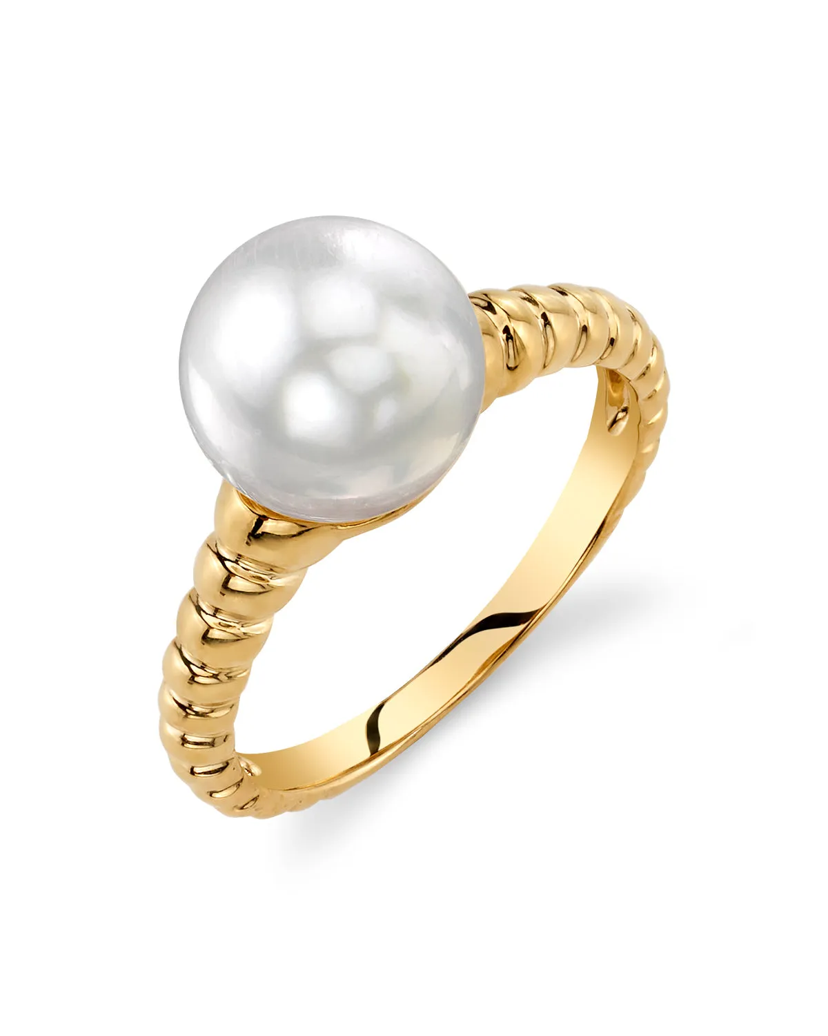 White South Sea Pearl Echo Ring