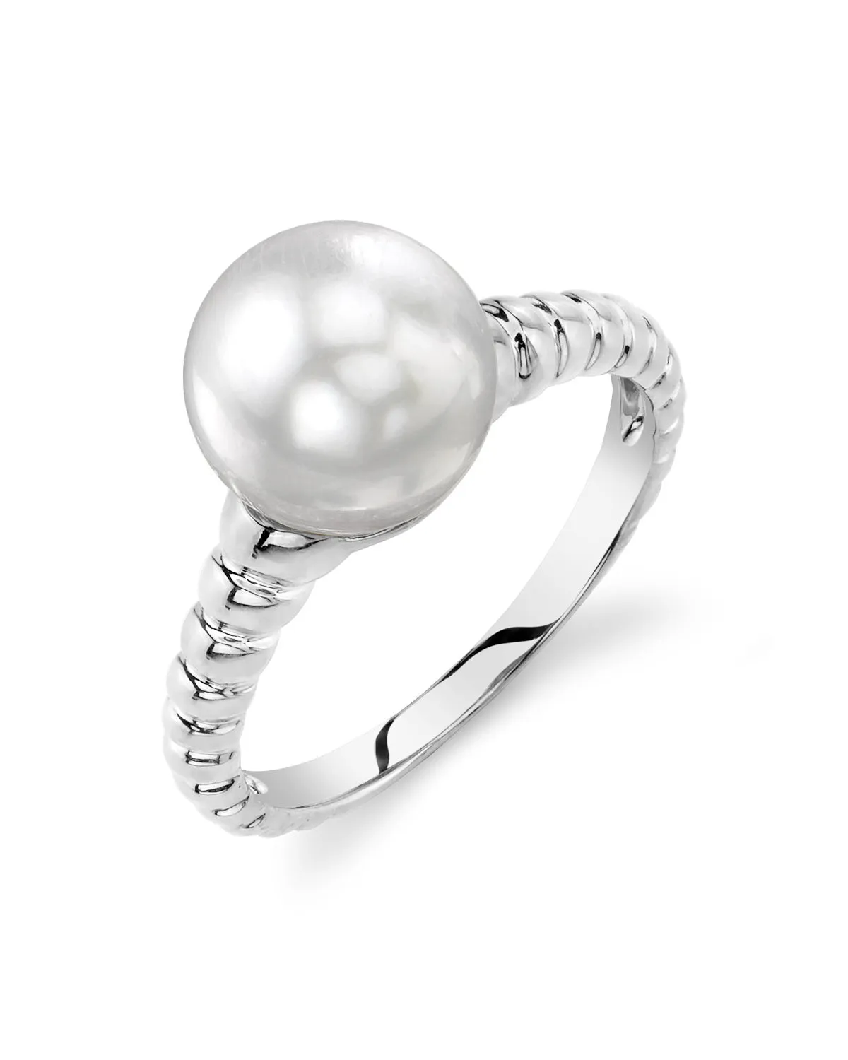 White South Sea Pearl Echo Ring