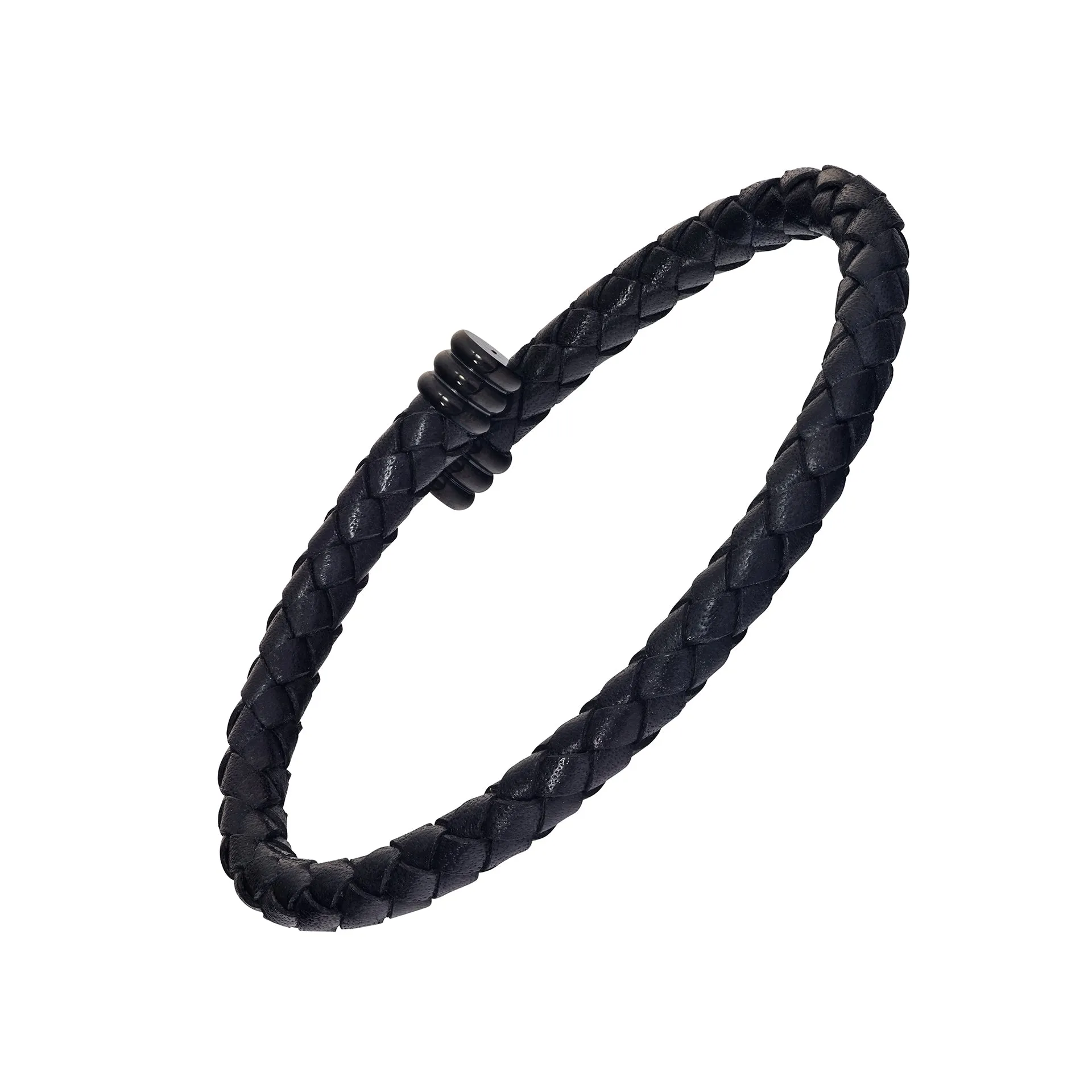 Woven Leather Bracelet Spring Fit